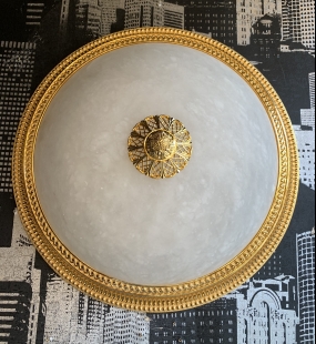 đèn mâm áp trần đồng