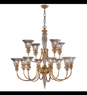 Đèn chùm đồng possoni (ý) 27077-12