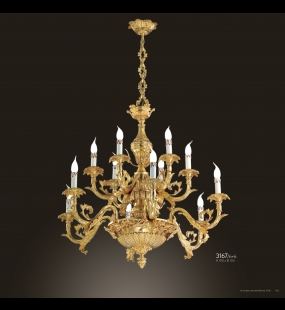 Đèn chùm đồng FBAI - ITALIA  3167/6+6