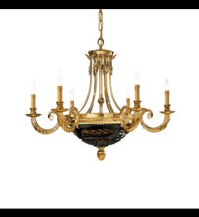 đèn chùm đồng possoni (ý) 4501-6